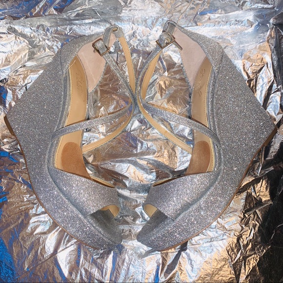 Jewel Badgley Mischka Averie Platform Wedge W 8.5 - Picture 6 of 9